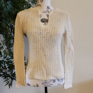 J Crew cream Knit Sweater, size S